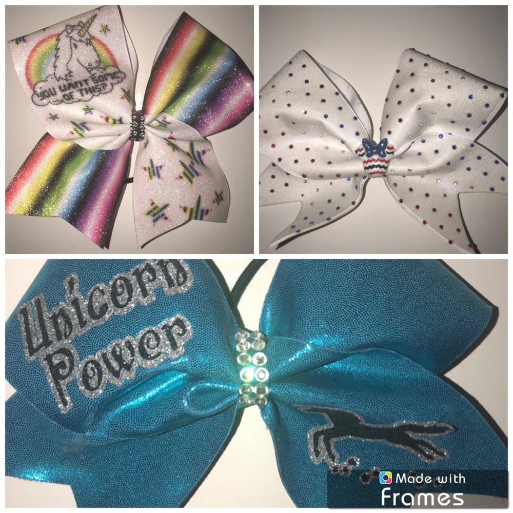 Cheer Bow Bundle - Unicorns